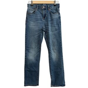 Old Navy Boys Flex Straight Medium Wash Jeans Size 14 Regular Adjustable Waist